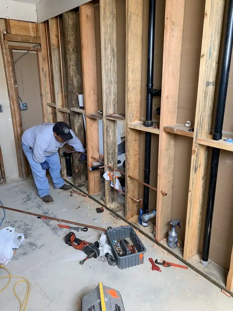 Commercial rough-in plumbing for Gas Line Repair in Mount Carmel